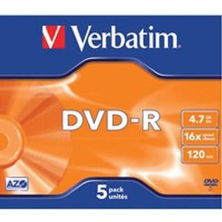 VERBATIM DVD-R 5-PACK  4,7GB 16X JC