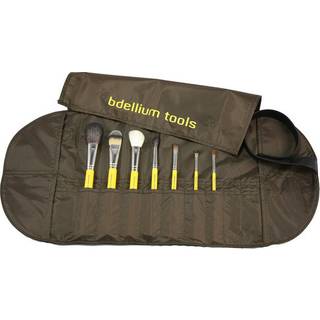 Bdellium Tools Professional Makeup Brush Studio Series - Basic 7pc. B?rstes?t med roll-up pose