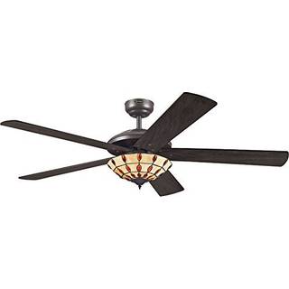 Westinghouse Comet T - Ventilator med Tiffany-glas