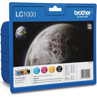 Brother LC1000 Multipakke BK/C/M/Y Blækpatron