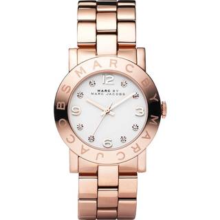 Marc by Marc Jacobs MBM3077 Amy Hvid/Rosaguldtonet stål Ø36 mm