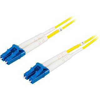DELTACO fiberkabel, <b>LC - LC</b>, 9/125, OS2, duplex, singlemode, 7m