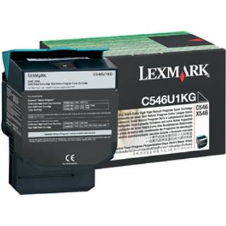 Lexmark C546U1KG Sort Blækpatron, 8.000 sider