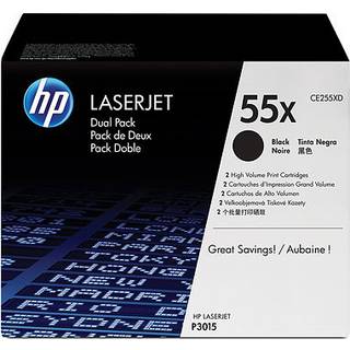 HP 55XD / CE255XD - Black Laser Toner - Lasertoner Sort
