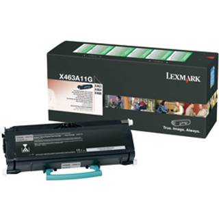Lexmark X463A11G Sort Lasertoner, 3.500 sider