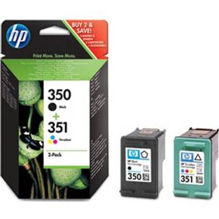 HP Pakke med 2 stk. HP 350 sort/351 trefarvet Original SD412EE