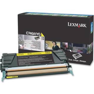 Gul lasertoner - Lexmark C746 - 7.000 sider