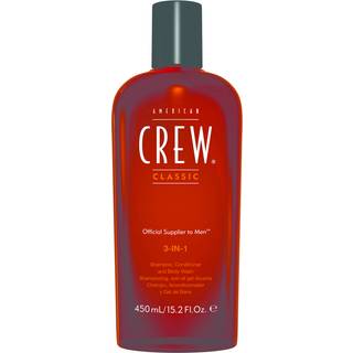 American Crew Hair & Body 3-IN-1 Shampoo, Balsam og Brusegel 3-i-1 til mænd 250 ml - 250 ml