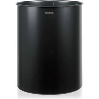 brabantia - waste basket - 15 L - steel chromed PVC - matte black