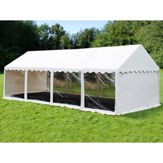 Partytelt Festtelt Original 4x8m PVC, Panorama, Hvid