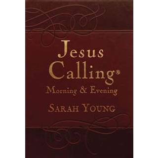 Jesus Calling Morning and Evening, Brown Leathersoft Hardcover, with Scripture References