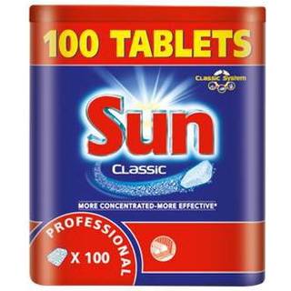Sun Professional Classic, maskinopvask tabs, u. klor, enkeltindpakket, 100 stk.