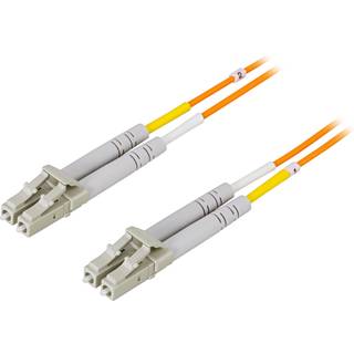 DELTACO Fiber cable LC - LC, duplex, multimode, 62.5 / 125, 1.5m