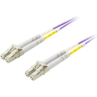 DELTACO OM4 fiber cable LC - SC, duplex, multimode, 50/125, 15m
