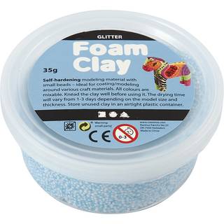 Foam Clay® Glitter Lyseblå 35g - Kreativ Modellering