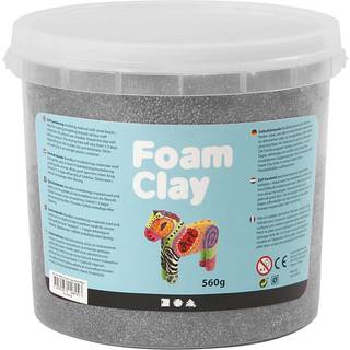 Foam Clay® Metallic Sølv 560g - Kreativ Modelleringsler