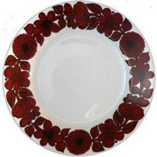 Gustavsbergs Porslinsfabrik Röd Aster tallerken Ø 18 cm