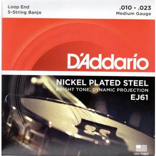 D´addario EJ61 Banjo strenge til 5 strenget. 010-23-010