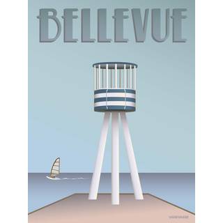 Tilbud: Spar 60% - Bellevue Livreddertårnet - Plakat 15x21 cm fra ViSSEVASSE