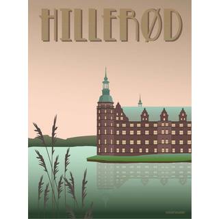 Tilbud: Spar 75% - Hillerød Slottet - Plakat 15x21 cm fra ViSSEVASSE