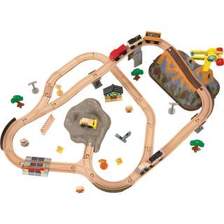 Kidkraft Træ Construction Tog sæt m/tilbehør