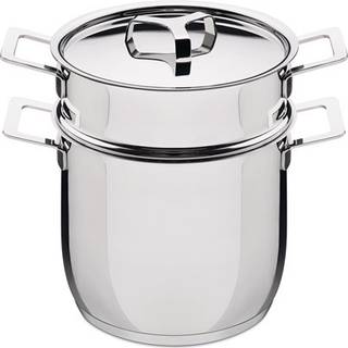 Alessi - Gryder & pander Pastasæt - Gryder og kasseroller - Jasper Morrison - Sølv