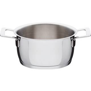 Alessi - Gryder & Pander Gryde med 2 håndtag - Ø 16 cm - Gryder og kasseroller - Jasper Morrison - Sølv