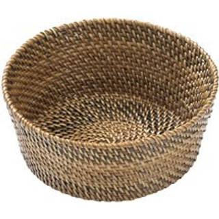 Brødkurv rund Dia 15 x 6 cm Lys/Mørk brun