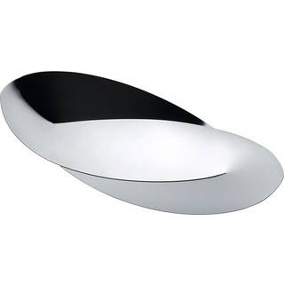 Alessi Serving And Trays - 'Octave' bread basket in steel 18/10 stainless steel mirror p