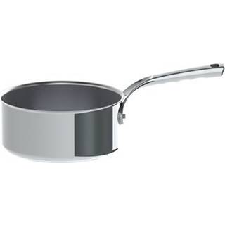 de Buyer Milady Stielkasserolle 16 cm / 1,6 L - Edelstahl mit Kapselboden - Silber