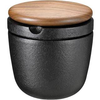 Skeppshult Gewürzmühle Swing M - Gusseisen mit Buchenholzdeckel - Braun,Schwarz