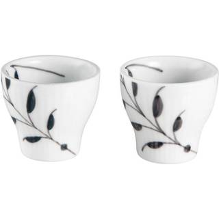 Royal Copenhagen - Black Fluted Mega Æggebæger 5 cm 2 stk - Æggebægere - Karen Kjældgård-Larsen