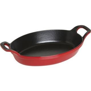 Staub Ildfast fad - 21 eller 24 cm - Kirsebær Rød (Størrelse: 21 cm.)