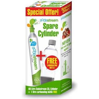 Sodastream Kulsyrepatron + PET-flaske 1L Hvid