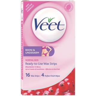 Veet Bikini & Underarm Wax Strips 16Pcs - 16 pcs