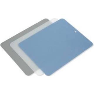 Funktion Funktion skærebræt plast 37x29 cm 3-pak Grå-blå-gennemsigtig
