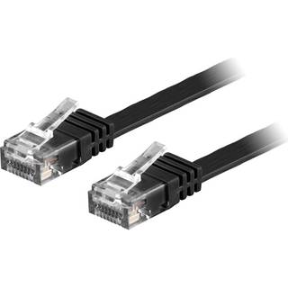 Goobay CAT 6 flad netværkskabel, U/UTP, lysebrun