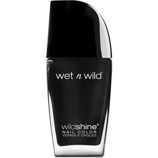 Wet n Wild Wild Shine Neglelak med høj dækkeevne Skygge Black Creme 12.3 ml - 12.3 ml