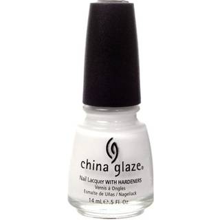 China Glaze Nail Lacquer with Hardeners 023 White On White