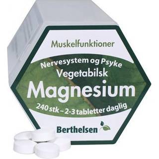 Berthelsen Naturprodukter Vegansk Magnesium 240 stk.
