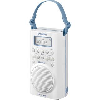 Badeværelsesradio Sangean H205D DAB+, FM vandtæt Hvid