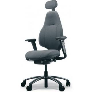 Kontorstol RH Mereo 220, Stof Light Grey (Select SC60139), Nakkestøtte Nej, Armlæn Nej, Fodkryds Sort