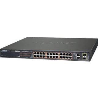 PLANET FGSW-2624HPS netværksswitch Administreret L2/L4 Gigabit Ethernet (10/100/1000) Strøm over Ethernet (PoE) 1U Blå