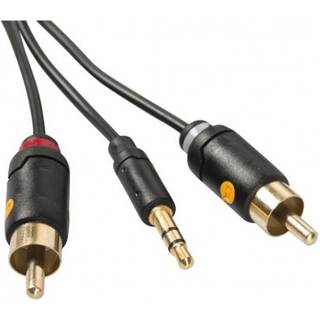 InLine 2 x RCA han - 3,5 mm han -kabel, 5 m