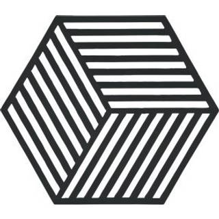 Hexagon Bordskåner fra Zone Denmark - Black farve - Silikone