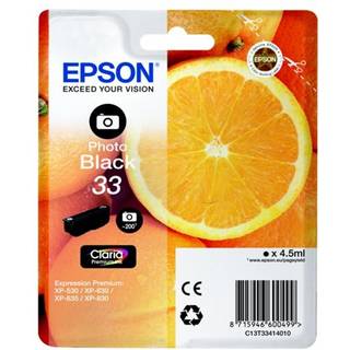 Epson 33 Photo Black Ink - Blækpatron Foto sort