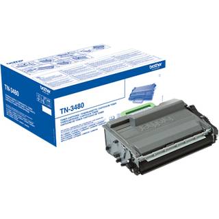 Brother TN3480 / TN 3480 High Capacity Black Toner - Lasertoner Sort