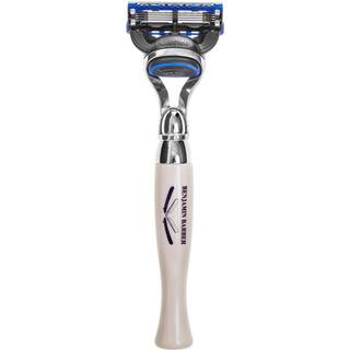 Benjamin Barber Shaving Razor Royal Fusion Ivory - Retro Collection