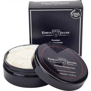 Edwin Jagger 99,9 % naturligt premium barbercreme 100 ml kar - sandeltr? 3,4 ounce