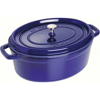 Staub La Cocotte 29 cm / 4,25 l, Oval, Grafitgrå, Støbejern